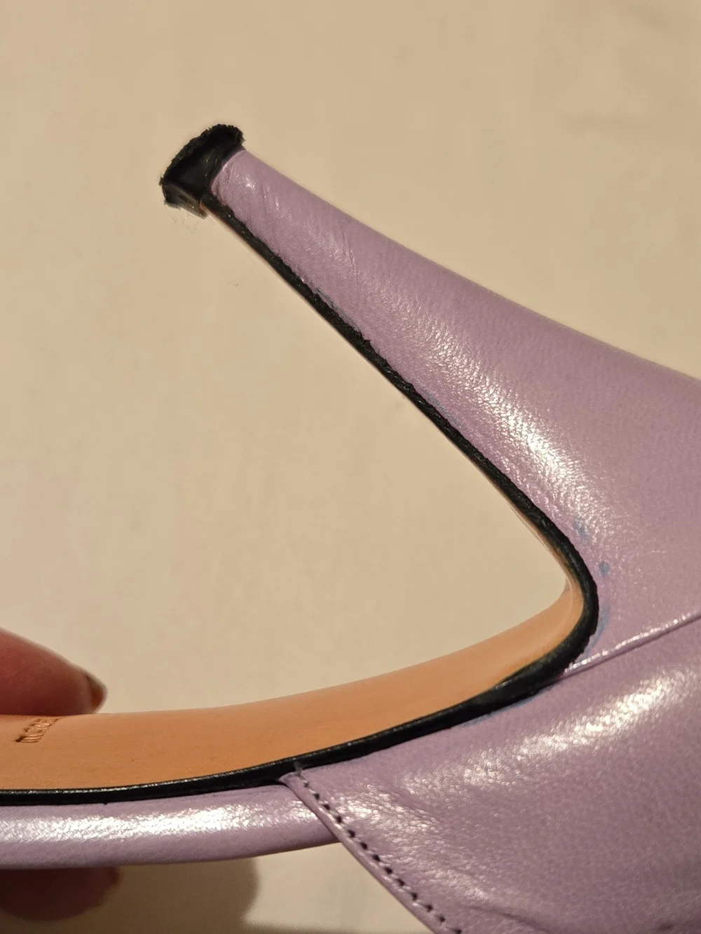 Gardalini Lavender Open-Toe Heels for Women